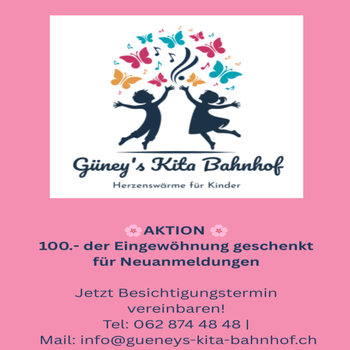 Eingewöhnung geschenkt für Neuanmeldungen