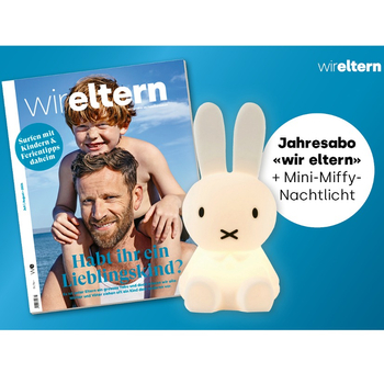 Gewinne Jahresabo «wir eltern» mit Mini-Miffy-Nachtlicht 